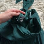 Lulus LULU’S Radiant Charisma Emerald Chiffon Ruched Tie Strap Maxi Dress Photo 6