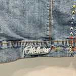 Akademiks AKDMKS Embroidered Signature Logo Hip Hop Y2K Denim Jean Jacket Large Photo 3