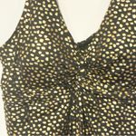 Swimsuits For All Black & Gold Plus Size One Piece Swimsuit Dress Size 28 NEW Photo 1