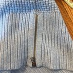 L.L. Bean super soft waffle knit crewneck sweater blue MPetite Size M Photo 9