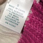 Pim + Larkin 🇺🇸  Wool Blend Pink Striped Sequin Collar Sweater Photo 3