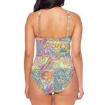 Bleu Rod Beattie NWT  Paisley Print Halterneck One-Piece Swimsuit Size 10 NEW Photo 4