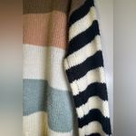 Daytrip  Sweater Striped Crewneck Multi Colored Size L Photo 4