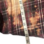 Vintage Hand Dyed Oversized Bleached Grunge Flannel Size OS Photo 6