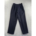 Vintage Club Classics Dress Pants Women 8‎ 100% Wool Trouser Blue Size 28 Photo 2
