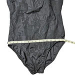 Croft & Barrow  Black Embroidered Floral One-Piece Swimsuit Photo 1