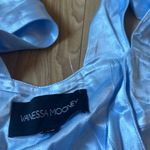 Vanessa Mooney THE ELISABETH ROMPER DRESS - SKY BLUE SATIN Photo 3