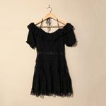 South Moon Under Shabby Chic Lace Trim Tiered Mini Dress Photo 2
