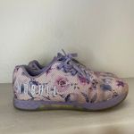 Nobull  Outwork Training Shoes Womens Size 8 Floral Watercolor Purple Lilac Photo 3