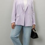 Thakoon Lilac Linen Blazer Purple Size 8 Photo 12