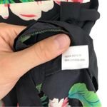 Yumi Kim  Liz Floral Silk Romper Black Pink Green M Photo 10