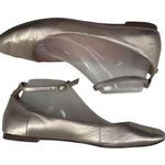 Kate Spade  Size 9 Ballet Flats Wagan Ankle Strap Leather in Quartz Metallic Gold Photo 0