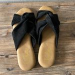 Lulus  Santana Black Suede Slide Sandals Size 9 NWOT Photo 1