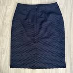 Banana Republic NEW! Swiss Dot Pencil Skirt Navy Blue Sz 2 Photo 4