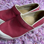 Dansko  Vegan Red Canvas Slip Resistant Clogs Women's Shoes Size 40 EUR Photo 0