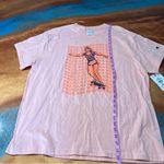 Champion New  Retro Peach Skater girl Graphic Tee large Photo 7