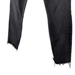 frame denim Women's Black Le High Skinny Ripped Raw Hem Ankle Jeans - Size 30 Photo 4
