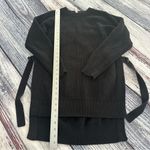 Athleta  Black West End Tunic Pullover Sweater Buckle Detail Photo 9