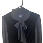 Hell Bunny Estelle Black Velvet Sheer Sleeve mini Dress
Bow emo goth holiday Photo 6