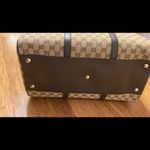 Gucci Duffle canvas and leather travel bag Photo 11