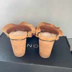 Buckle Brown Velvet Ruffle Heels Photo 3