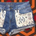 Bullhead Denim Co Vintage . @ PacSun Aztec Print Mid-Low Rise Denim Short Shorts Photo 3