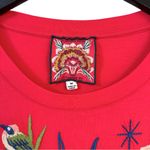 Johnny Was  Arla Emrboidered Relaxed T-Shirt Pink Multicolor Medium Photo 5