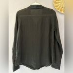 CP Shades  Lagenlook 100% Linen Button Down Shirt‎ Black Size Small Photo 6