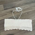 Urban Outfitters ‎ Crochet Bandeau tube Top cream size small Photo 3