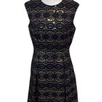 Vince Camuto NWOT  Lace Midi Dress Indigo Blue Size 10 Photo 0