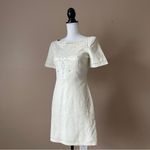 French Connection  | White Genuine Leather Mini Dress Sz 2 Photo 3