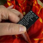 Scarlett Vintage  Orange Floral Button Front Midi Dress Women’s 14 1990s Summer Photo 12