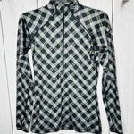 Nike Pro Womens Sz S Gray Black Abstract Dri Fit 1/2 Zip Performance Shirt Top Photo 0