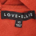Love Ellie Orange Sweater with Criss Cross Back Size XS Rust Orange Fall Sweater Photo 5