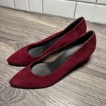 Paul Green Burgundy Suede Tammy Pointed Toe Block Heel Pumps Dress Size 7.5 Photo 1