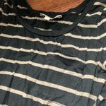 Banana Republic  Black & Tan Striped T-Shirt Dress Photo 2