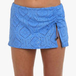 La Blanca  Skirted Hipster Bikini Swimsuit Bottom Chambray Mantra Medallion 14 Photo 0