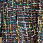 Pursuits ltd Trench Coat Jacket Womens Size 8 Wool Tweed Outerwear Vintage Black Photo 1