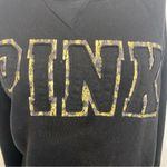 PINK - Victoria's Secret Victoria’s Secret PINK cheetah print graphic pink crewneck sweatshirt size med Photo 2