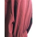 Andrew McCallum Burgundy Button Up Shirt Dress Long Sleeve Collared Vintage 16P Photo 7