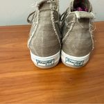 Blowfish‎ Malibu Wedge Sneaker Brown Canvas Lace Up Platform Midtop Casual 7.5 Photo 1