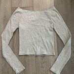 Brandy Melville off shoulder y2k coquette  fairycore ribbed top Photo 0