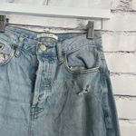 PacSun  Dad Jeans Straight Light Wash High Rise Distressed Women’s 24 Button Fly Photo 6