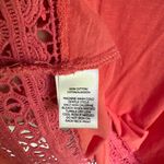 Loft Ann Taylor Pink Coral Cotton Flowy Lace Trim Summer Tank Top Medium Photo 6