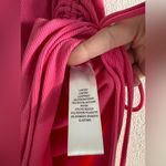 WAYF NWT  Side Ruched Midi Skirt M Hot Pink Photo 4