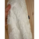 Lulus NWT  Delightful Charisma White Embroidered Sequin Mesh Midi Dress Wedding M Photo 4