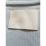 Citizens of Humanity CameronV-Neck Long Sleeve Polo Top Cloud Dust Blue Sz M Photo 5