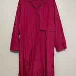 The Totes Coat Raspberry Pink Water Repellent Trench Coat Size 14 Photo 11