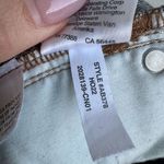 J Crew Size 23 Petite Demi Boot Crop Exposed Button Fly Solid Blue Dark Wash Photo 11