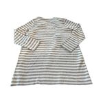 Eileen Fisher Organic Cotton Cashmere Reversible Cardigan Striped M $298 Nwt Photo 4